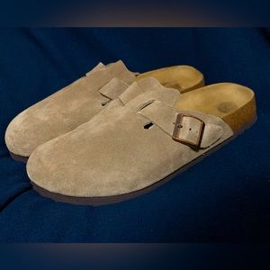 Betula Birkenstock Boston suede clog